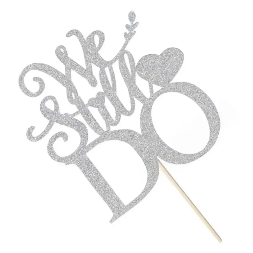 NWT Gorgeous We Still Do Anniversary Silver Cake Topper Centerpiece Vow Renewall